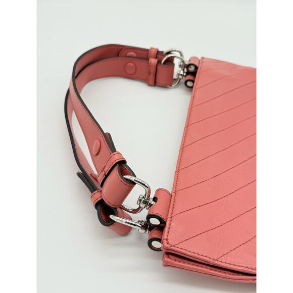 Gucci Pink Sakai Be Green Calfskin Diagonal Stitched Tote Bag*FULL INCLUSION*NWT - Picture 5 of 15